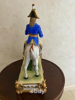 Capodimonte porcelain Soldier on Horseback Napoleonic