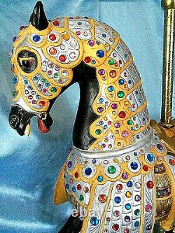 Carmel C-1900s Jeweled Knights Carousel Horse Statue 16