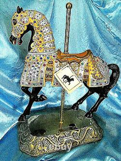 Carmel C-1900s Jeweled Knights Carousel Horse Statue 16