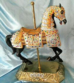 Carmel C-1900s Jeweled Knights Carousel Horse Statue 16