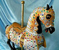 Carmel C-1900s Jeweled Knights Carousel Horse Statue 16