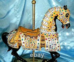 Carmel C-1900s Jeweled Knights Carousel Horse Statue 16