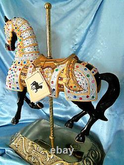 Carmel C-1900s Jeweled Knights Carousel Horse Statue 16