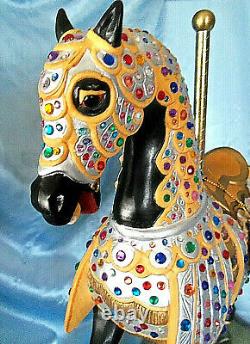 Carmel C-1900s Jeweled Knights Carousel Horse Statue 16