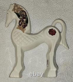 Celtic Revival Porcelain Horse Figurine by CRE. Handmade in Galway, Ireland