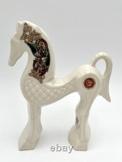 Celtic Revival Porcelain Horse Figurine by CRE Handmade in Galway, Ireland