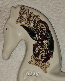 Celtic Revival Porcelain Horse Figurine by CRE. Handmade in Galway, Ireland