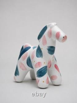 Ceramic Horse Sculpture Handmade Jingdezhen Pottery Animal Figurine OOAK Art