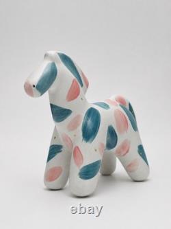 Ceramic Horse Sculpture Handmade Jingdezhen Pottery Animal Figurine OOAK Art