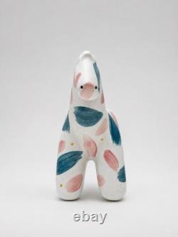 Ceramic Horse Sculpture Handmade Jingdezhen Pottery Animal Figurine OOAK Art