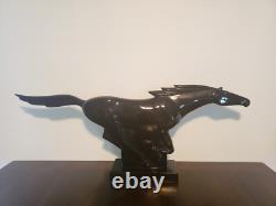 Ceramic Mustang Horse Figure Extra Large 32 x 12.5 Haeger Style