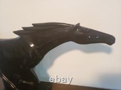 Ceramic Mustang Horse Figure Extra Large 32 x 12.5 Haeger Style