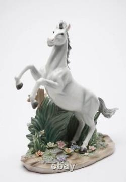Ceramic White Stallion Horse Figurine, Home Décor, Gift for Her, Gift for Mom, F