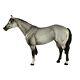 Cheval Ceramic Quarter Horse Figurine Grey Limited Edition Signed As Is