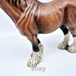 Cheval Ceramics Porcelain Clydesdale Horse Figurine 9.5 LE 189/2500