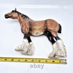 Cheval Ceramics Porcelain Clydesdale Horse Figurine 9.5 LE 189/2500