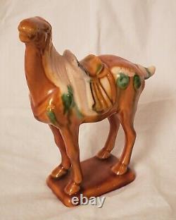 Collectible Chinese Sancai horses, different glazes, Chinese pottery