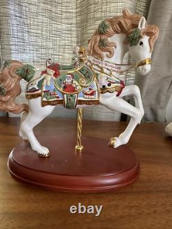Collection of 12 Porcelain Carousel Horses