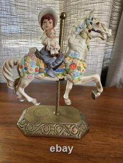 Collection of 12 Porcelain Carousel Horses