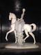 Crafted By Artist Lladro, Woman On Horse, Glossy Porcelain Figurine, Statuette