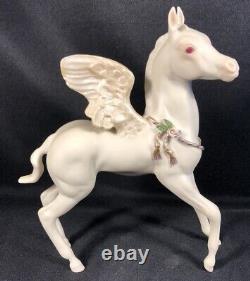 Cybis 640 Pegasus Horse W Wings Free Spirit Porcelain Figurine As Is Broken Wing