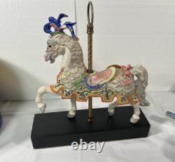 Cybis Charger Bisque Porcelain Carousel Horse