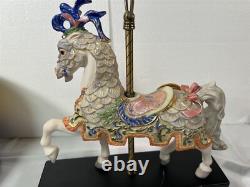 Cybis Charger Bisque Porcelain Carousel Horse