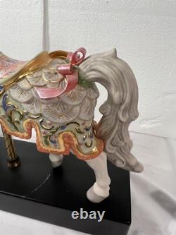 Cybis Charger Bisque Porcelain Carousel Horse