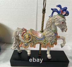 Cybis Charger Bisque Porcelain Carousel Horse