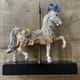 Cybis Charger Carousel Horse Limited Edition Bisque Porcelain 12 Tall