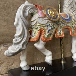 Cybis Charger Carousel Horse Limited Edition Bisque Porcelain 12 Tall
