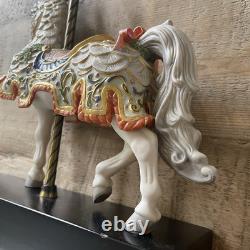 Cybis Charger Carousel Horse Limited Edition Bisque Porcelain 12 Tall