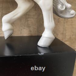 Cybis Charger Carousel Horse Limited Edition Bisque Porcelain 12 Tall