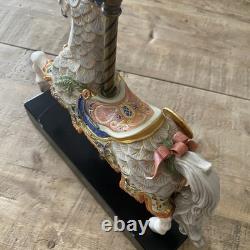 Cybis Charger Carousel Horse Limited Edition Bisque Porcelain 12 Tall