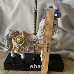 Cybis Charger Carousel Horse Limited Edition Bisque Porcelain 12 Tall
