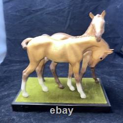Cybis Horses Porcelain Foals Statue Colt Filly 1969 Darby & Joan Figurine RARE