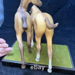 Cybis Horses Porcelain Foals Statue Colt Filly 1969 Darby & Joan Figurine RARE