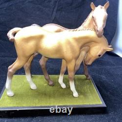 Cybis Horses Porcelain Foals Statue Colt Filly 1969 Darby & Joan Figurine RARE