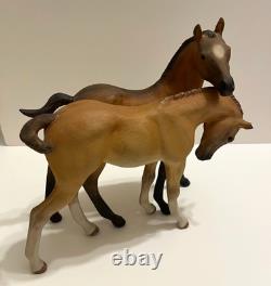 Cybis Horses Porcelain Foals Statue Colt Filly 1969 Darby & Joan Figurine READ