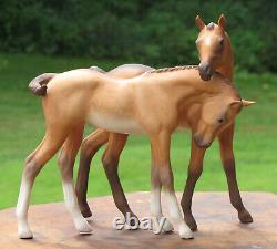 Cybis Horses Porcelain Foals Statue Colt Filly 1969 Darby & Joan Figurine Rare