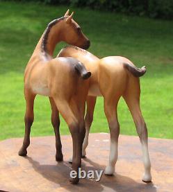 Cybis Horses Porcelain Foals Statue Colt Filly 1969 Darby & Joan Figurine Rare