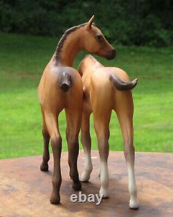 Cybis Horses Porcelain Foals Statue Colt Filly 1969 Darby & Joan Figurine Rare