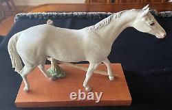 Cybis Limited Edition Porcelain Horse Figurine On Wood Base