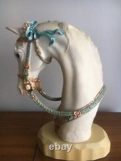 Cybis Porcelain Horse Head Satin