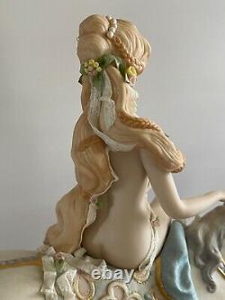 Cybis Porcelain Lady Godiva Riding on White Horse Figurine