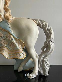 Cybis Porcelain Lady Godiva Riding on White Horse Figurine