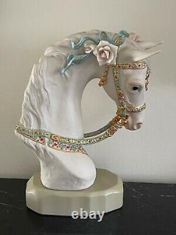 Cybis Satin Porcelain Horse Head Figurine