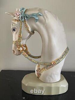 Cybis Satin Porcelain Horse Head Figurine
