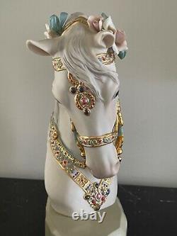 Cybis Satin Porcelain Horse Head Figurine