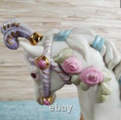 Cybis Sugarplum Porcelain Carousel Horse 12 1983 L/Edition Collectible #189/750